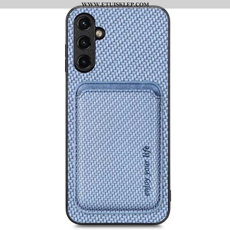 Etui do Samsung Galaxy A14 / A14 5G Odłączany Uchwyt Na Karty Z Włókna Węglowego